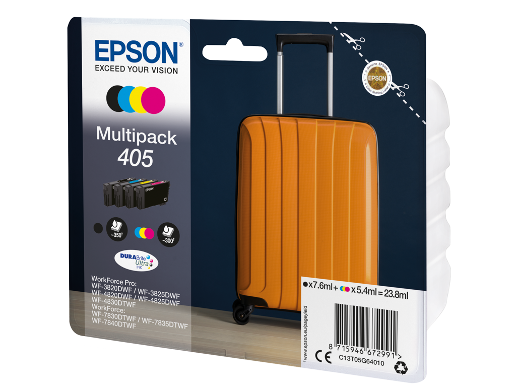 BLÆKPATRON EPSON T405 MULTIPACK 4-COLOURS INK C13T05G64010 