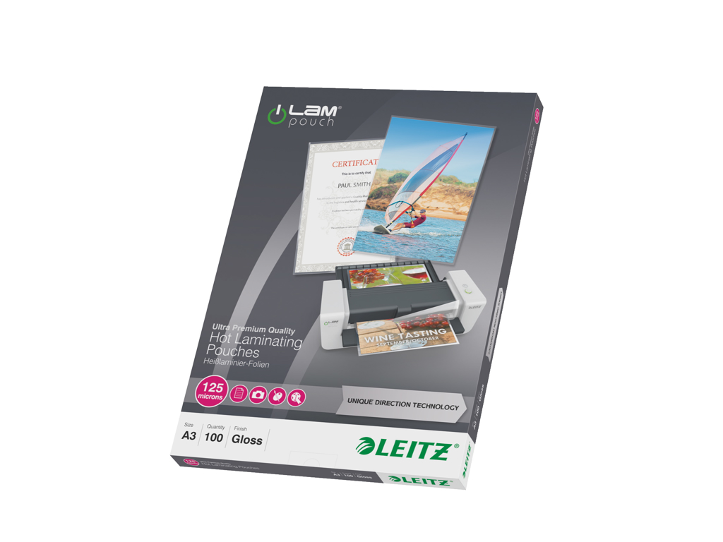 LAMINERINGSLOMME A3 125 MIC.BLANK 303X246MM 114100