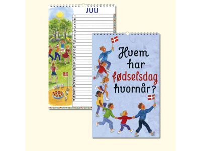 KALENDER PLAKATFORLAGET HVEM HAR FØDSELSDAG HVORNÅR TIL OPHÆNG 22X35CM 9105