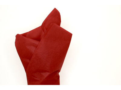 SILKEPAPIR RØD 50 X 70 CM. LAG AF 24 ARK 