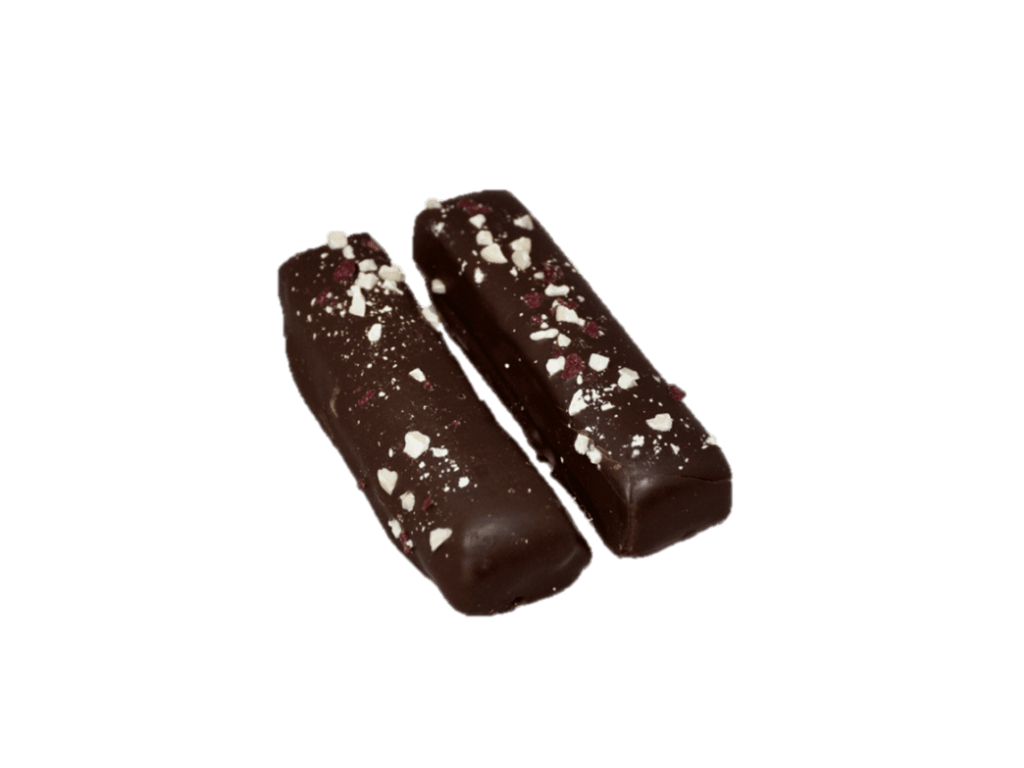 BAGSVÆRD LAKRIDS MANDEL SYMFONI MØRK CHOKOLADE M. MANDLER OG KIRSEBÆR A 2 STK. 80GR.