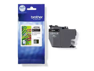 BLÆKPATRON BROTHER LC422XLBK 3000 SIDER 