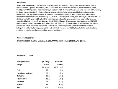 COCOTURE GAVERØR GRÅ CHOKOKUGLER, KONFEKTSTYKKER OG SKUM JULEMÆND 250GR.