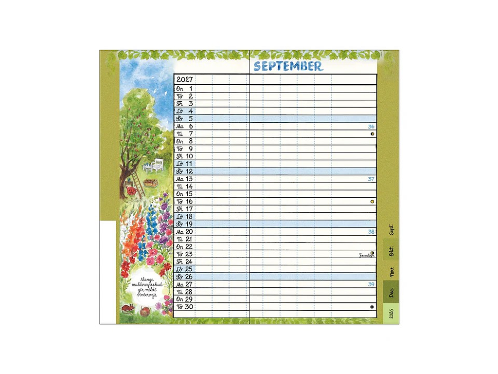KALENDER PLAKATFORLAGET 2027 REFILL LOMMEBOGEN 9,5X17,5CM 2728 