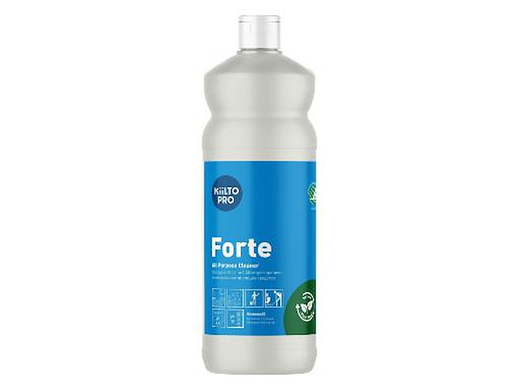 UNIVERSALRENGØRING KIILTO NATURA FORTE TIL KØKKEN SVANE U/FARVE OG PARFUME 1L. 125529