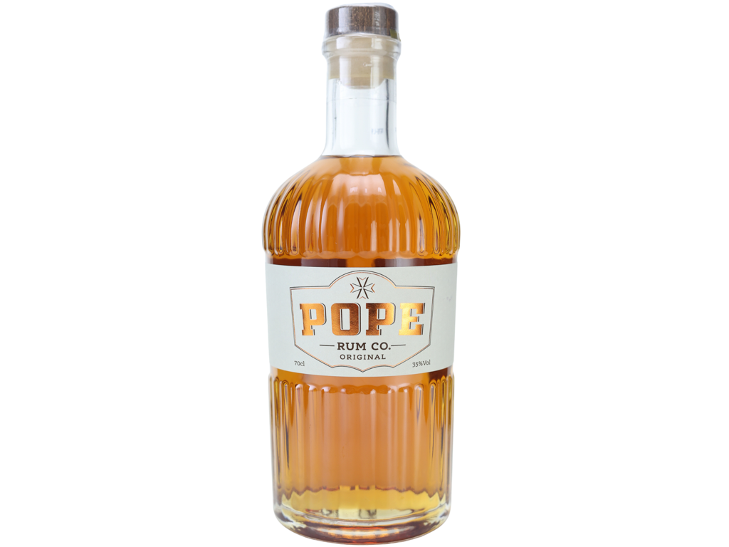 POPE RUM CO. ORIGINAL 70CL. 35%
ROMBASERET SPIRITUS