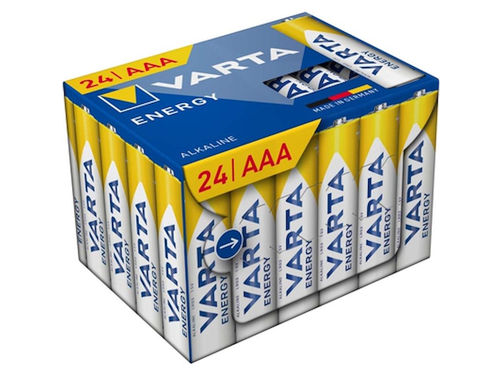 BATTERI VARTA ENERGY AAA 24 STK.  
