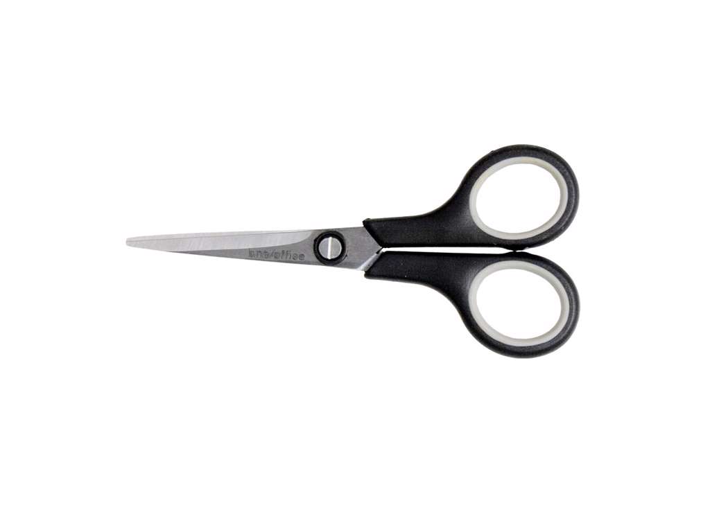 SAKS BNT OFFICE HÅNDTAG SORT/GRÅ GUMMIGREB 125MM 472010