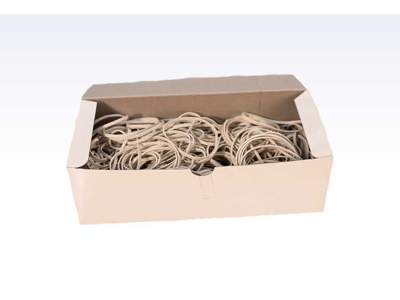 GUMMIBÅND HVID 10X180MM. 500GR.  