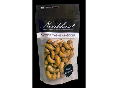 NØDDEHUSET CASHEWNØDDER SALTEDE TØRRISTEDE 85GR.