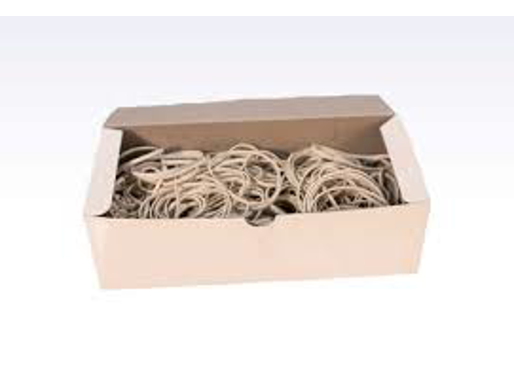 GUMMIBÅND HVID 10X180MM. 500GR.  