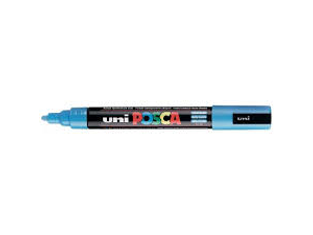 MARKER UNI POSCA PC-5M LIGHT BLUE MEDIUM 