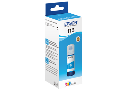 BLÆKPATRON EPSON 113 ECOTANK PIGMENT CYAN INK BOTTLE C13T06B240 
