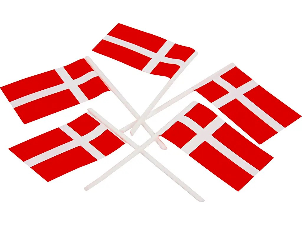 FLAG PÅ PIND 30X45MM 1000 STK. 101500010 