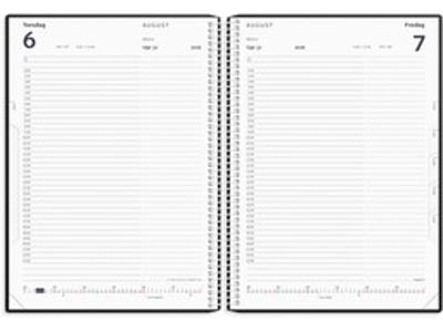 KALENDER MAYLAND 2026 26218000 TIMEKALENDER SORT PP-PLAST 24,2X18,5CM