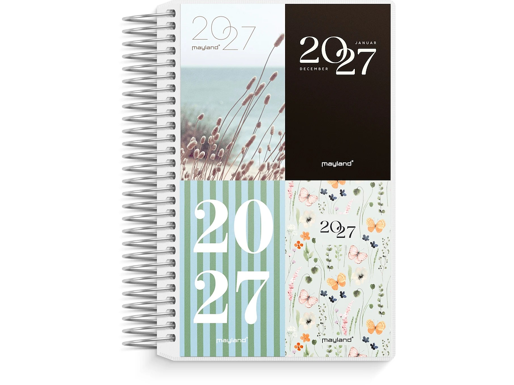 KALENDER MAYLAND 2027 27230500 MINI DAGKALENDER 8X12,6CM