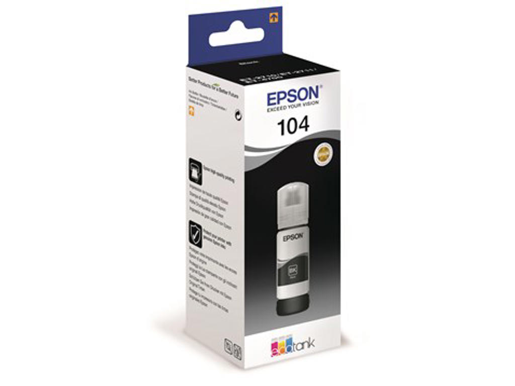 BLÆKPATRON EPSON T104 ECOTANK INK BLACK                         *** 