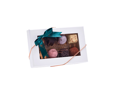 AALBORG CHOKOLADEN ÆSKE INNOVATIV 8 STK. ASS. 72GR. 80200