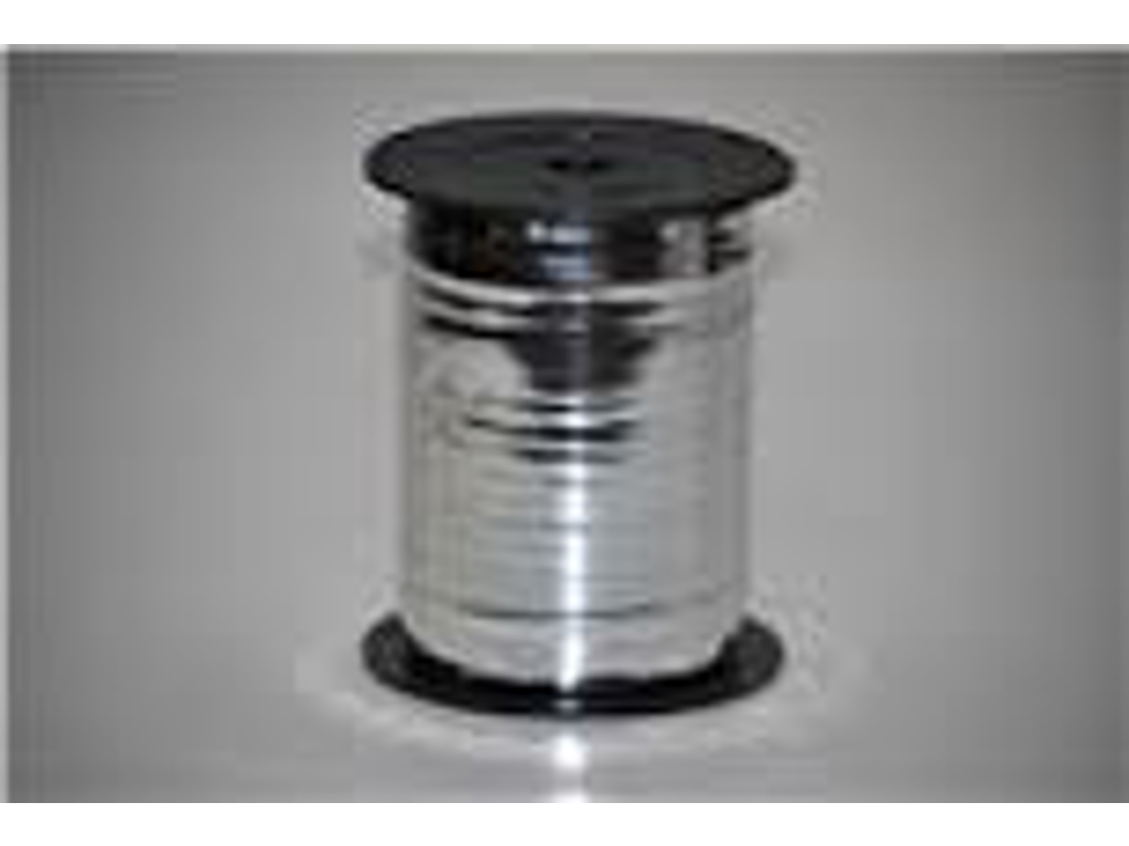 GAVEBÅND METAL SØLV 5MM X 500 YDS                               *** 