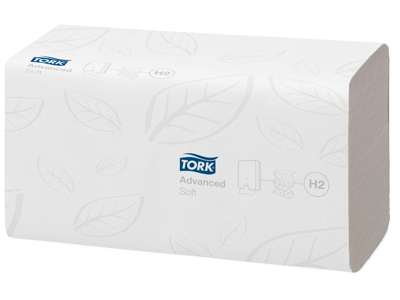 PAPIRHÅNDKLÆDE TORK EXPRESS H2 ADVANCE 2-LAGS M-FOLD 21 PK. A 180 ARK, 3 FOLD. NU 130298