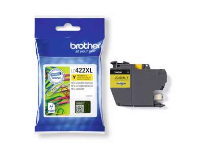 BLÆKPATRON BROTHER LC422XLY YELLOW 1500 SIDER 