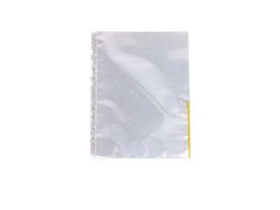 PLASTLOMME ESSELTE SIGNALLOMME A4 HALVT ÅBEN GUL KANT 55361 