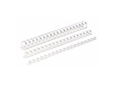 INDBINDING SPIRALRYGGE 10 MM. HVID, 21 RINGE OP TIL 55 ARK 80GR.