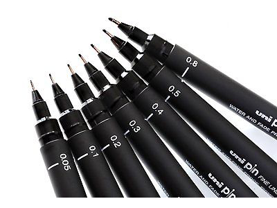 MARKER UNIBALL DRAWING 0,1MM SORT  