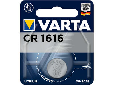 BATTERI VARTA ELECTRONICS CR1616 PK. A 1 STK.                  *** 