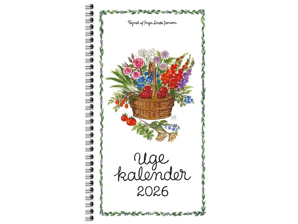 KALENDER PLAKATFORLAGET 2026 UGEKALENDERBOGEN 9,5X17CM 2639 