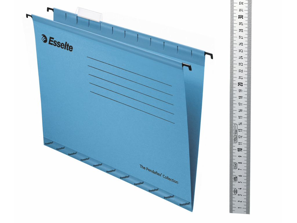 HÆNGEMAPPE ESSELTE STANDARD A4 BLÅ MED KLAR FANE PENDAFLEX 90311 
