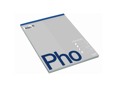 BLOK A4 HVID KVADRERET HÆFTET OG PERFORERET M/100 BLADE U. HULLER 400051560