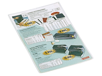 PLASTETUI ESSELTE A4 0,105MM GLASKLAR 47774 