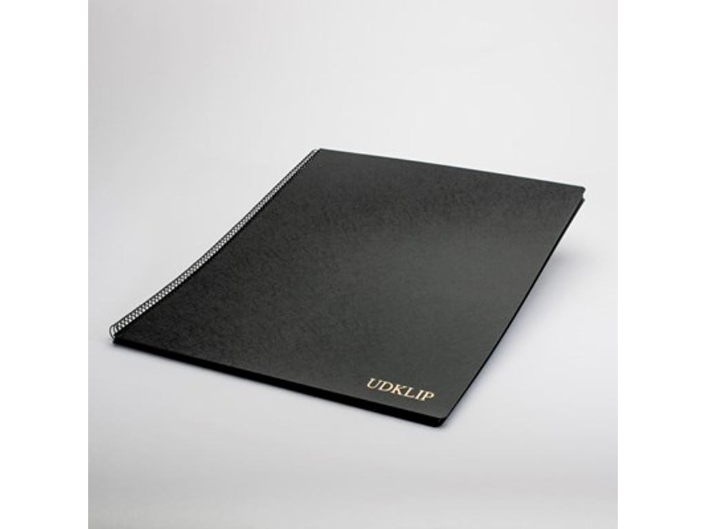 UDKLIPSBOG A3 44,8 X 34,0 CM. MED 25 GULE BLADE SORT, SYREFRI SIDER 866507