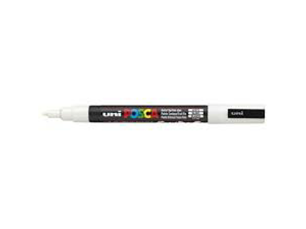 MARKER UNI POSCA PC-3M WHITE FINE  
