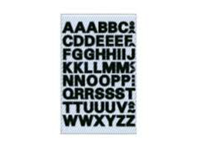 BOGSTAVER A-Z 15 MM. SORT  