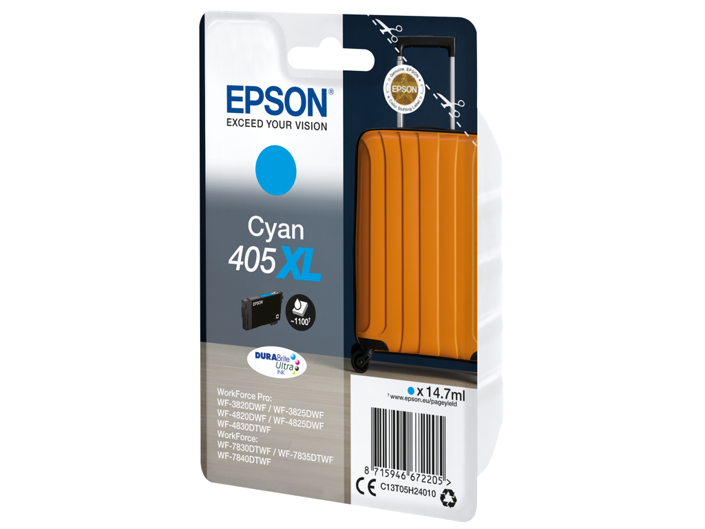 BLÆKPATRON EPSON T405 CYAN XL C13T05H24010 1100 SIDER  