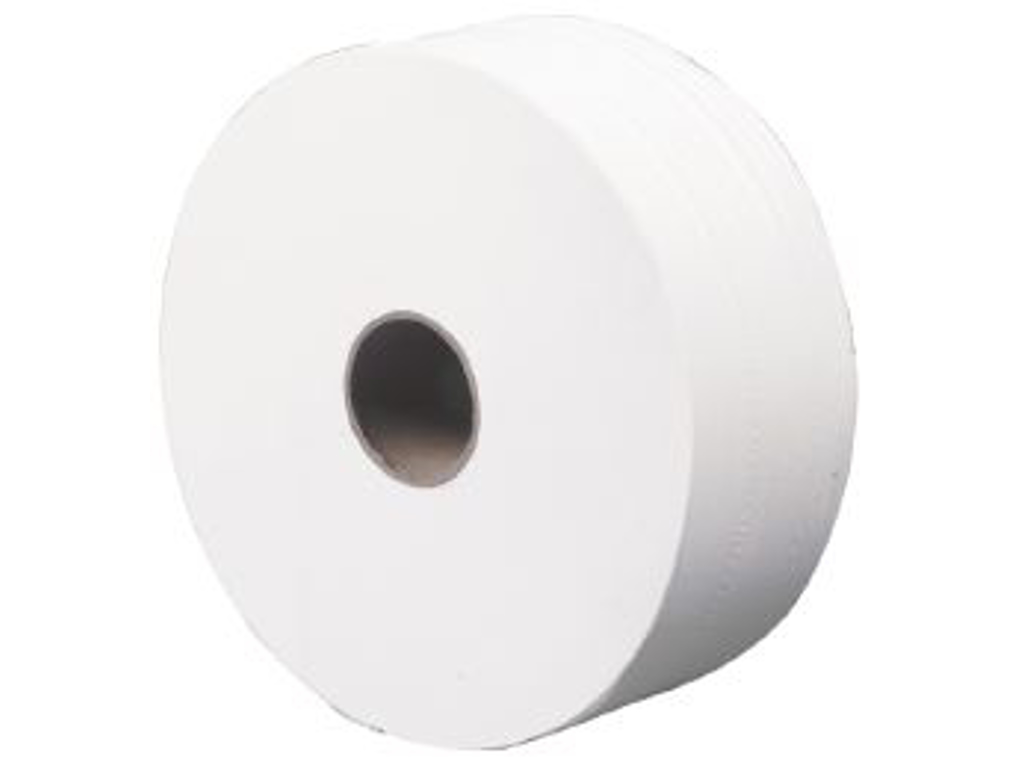 TOILETPAPIR ABENA JUMBO Ø26CM  2-LAGS MIDI 380M KARTON A 6 RL. 6052