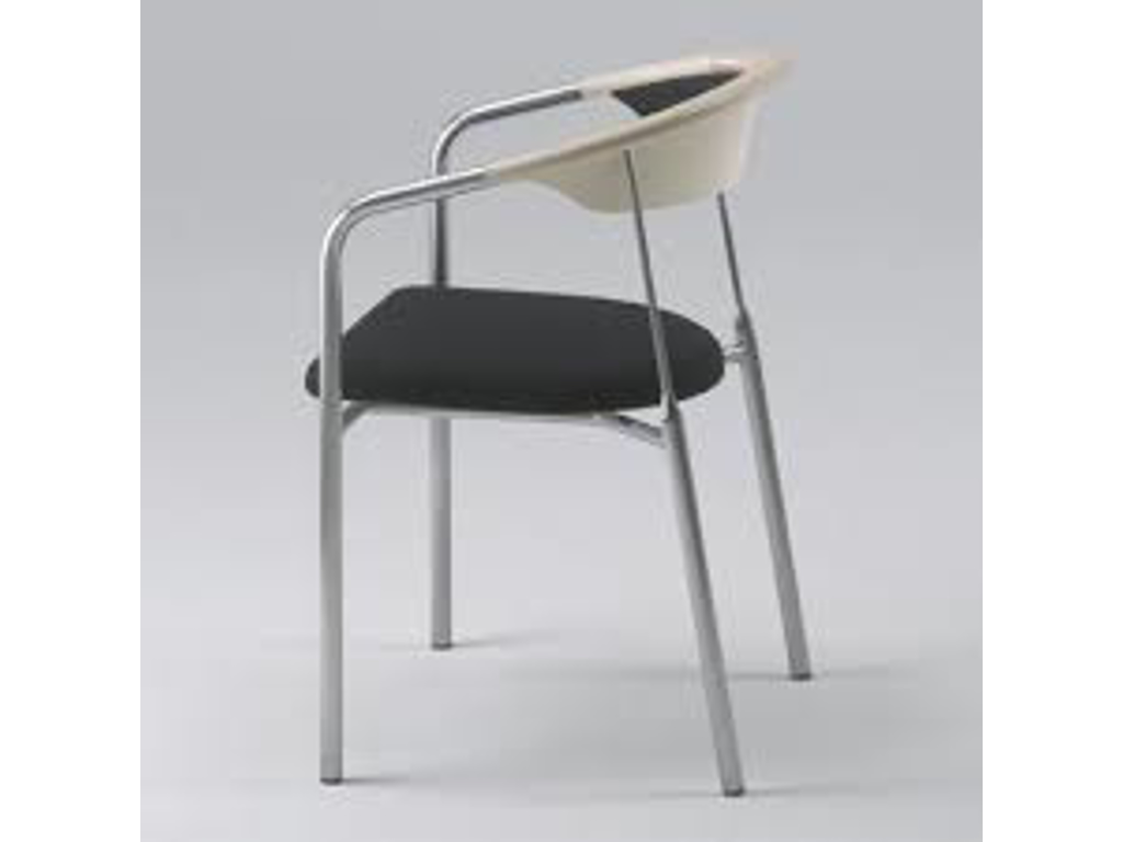 KONFERENCESTOL CHAIRMAN STEL I*** BØRSTET STÅL, RYG AHORN, SORT ALCANTARA