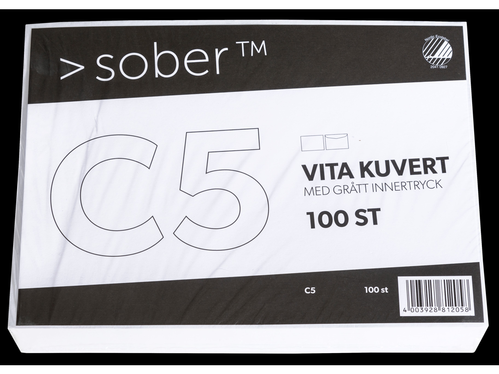KONVOLUT C5 HVID U/RUDE 100 STK. 90 GR. 81305