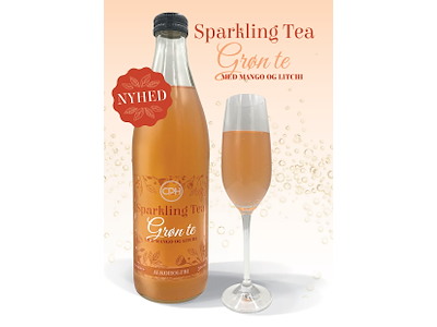 SPARKLING TEA GRØN TE MED MANGO OG LITCHI 