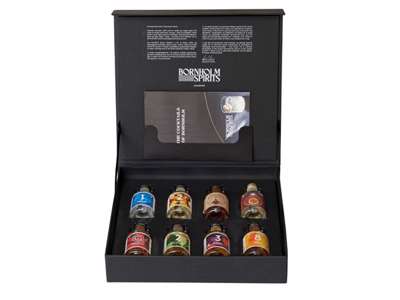 BORNHOLM SNAPS GIFTBOX 40%  GAVEÆSKE 8 MINIATURER 