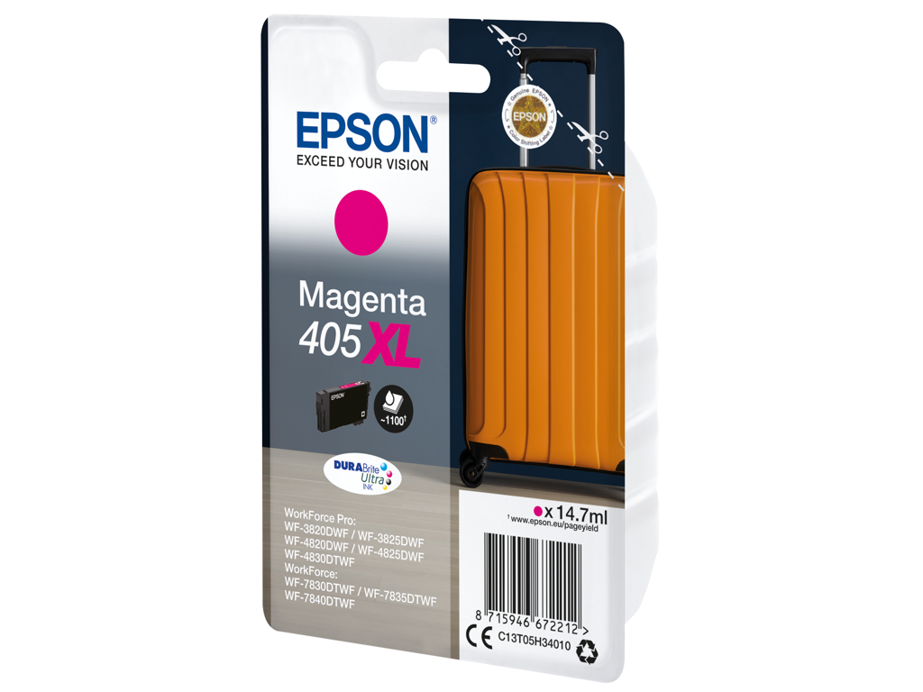 BLÆKPATRON EPSON T405 MAGENTA XL C13T05H34010 1100 SIDER 
