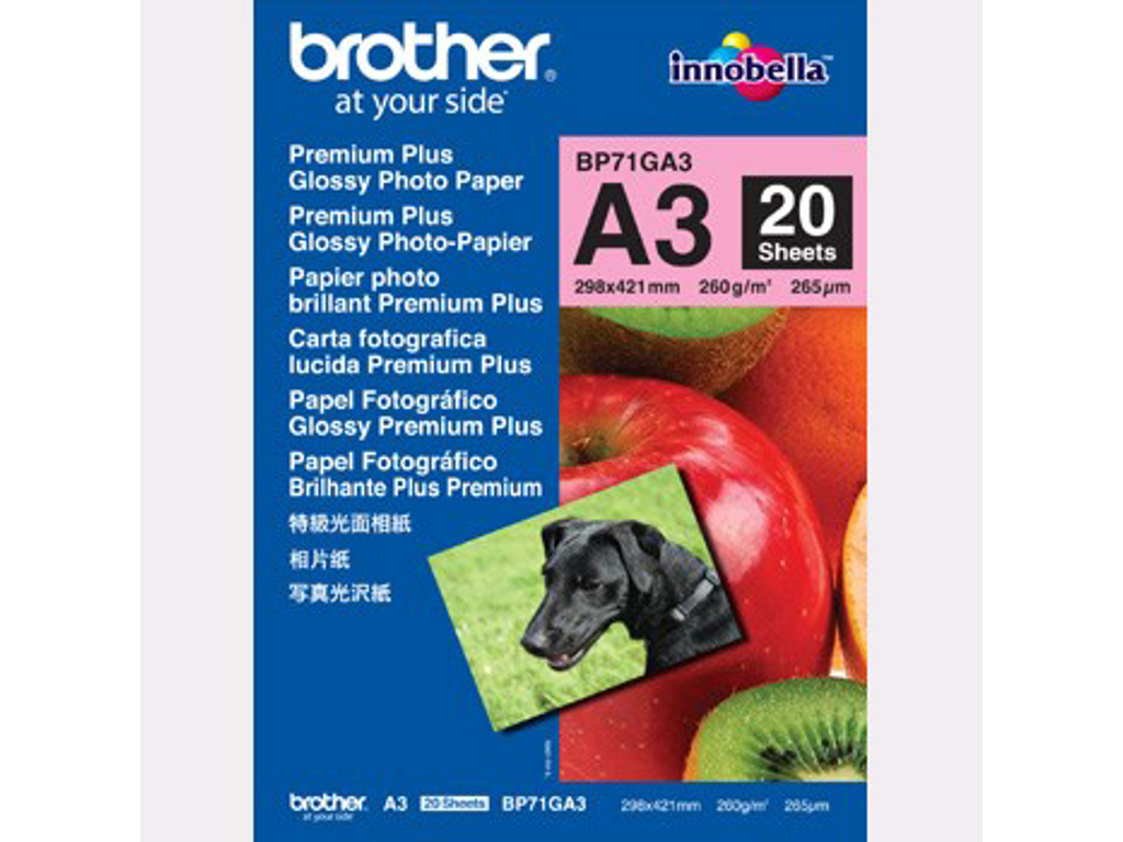 FOTOPAPIR BROTHER INKJET A3  260 GR. PK. 20 ARK BP71GA3 