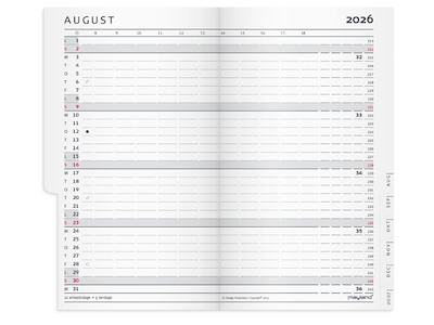 KALENDER MAYLAND 2026 26071500 INDEX PLANNER MINI REFILL 13,2X7,6CM