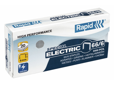 HÆFTEKLAMME RAPID STRONG 66/6 GALVANISERET 5000 STK/PK 24867800