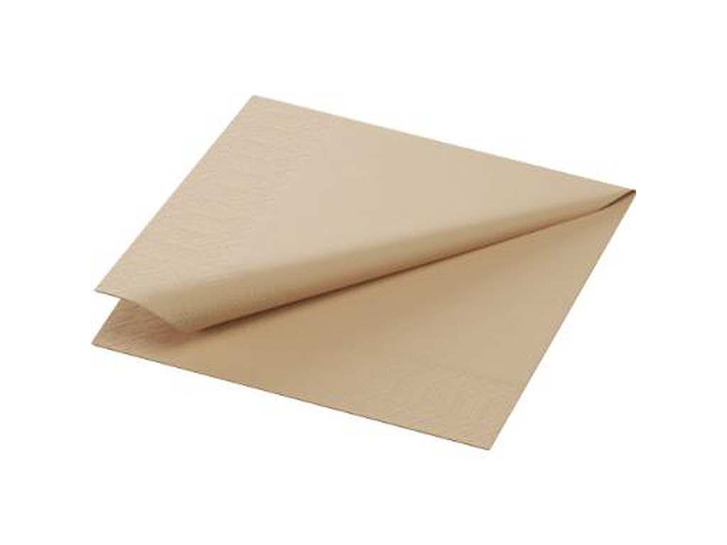 SERVIET DUNI NATURAL BROWN 24X24CM 8 PK. A 300 STK. 2-LAGS 210409