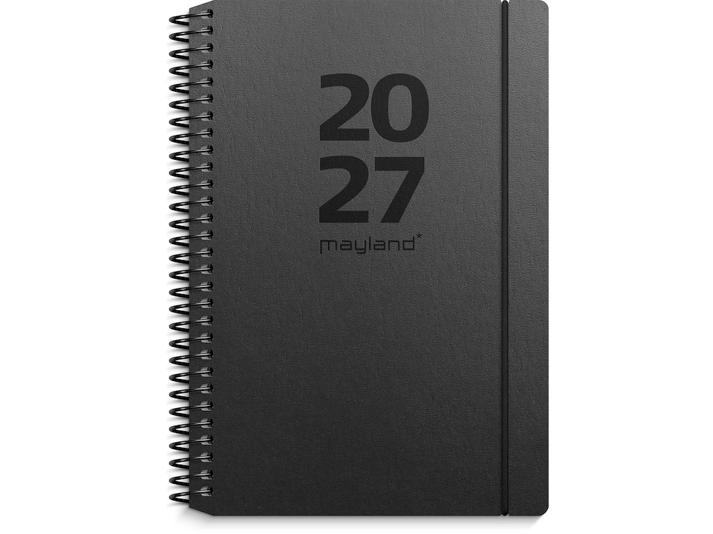 KALENDER MAYLAND 2027 27201220 A6 UGEKAL. TVÆRFOR. GENBRUGS-KARTON MATSORT 10,5X14,8CM