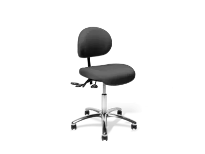 KONTORSTOL VELA LATIN 100 SORT MAIN LINE PLUS IF059 STOF CHROM STEL