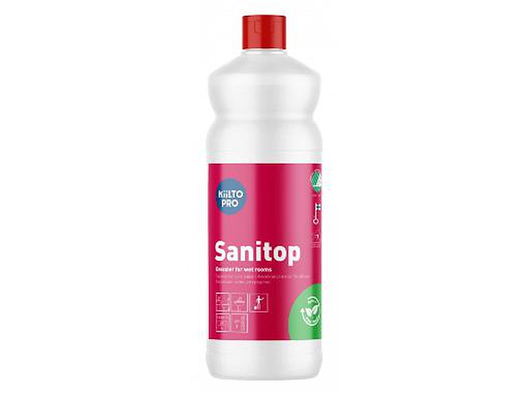 SANITETSRENGØRNG SUR KIILTO NATURA SANITOP SVANEMÆRKET U/FARVE OG PARFUME 1L. 122810